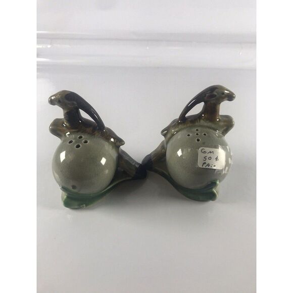 L. Batlin & Son Leaping Gazelle Salt and Pepper Shakers Vintage 1940-1950s - Picture 5 of 9